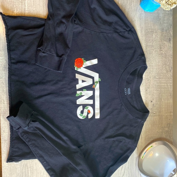 Vans rose cropped long sleeved t-shirt - Picture 3 of 3